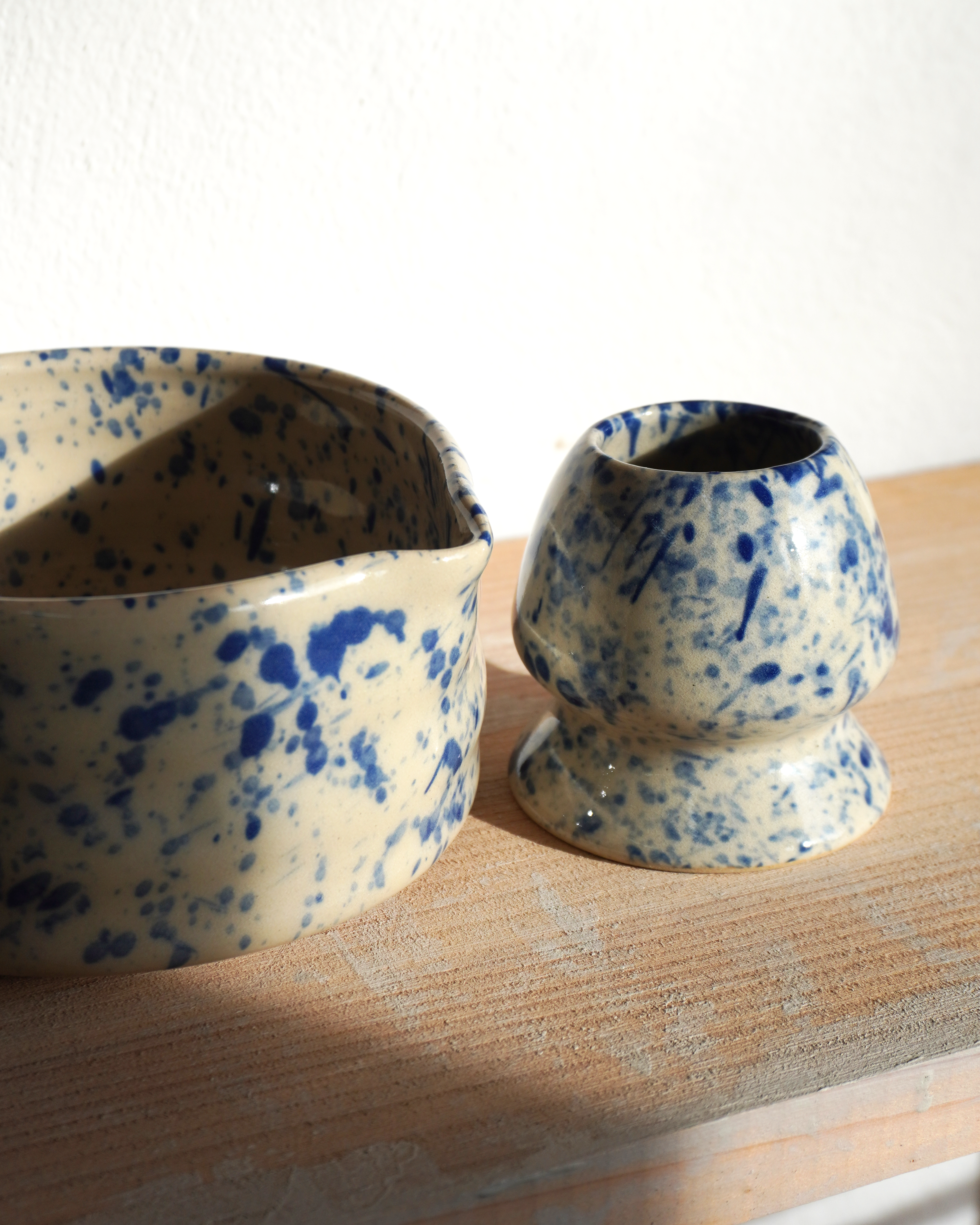MATCHA SET - SPECKLED BLUE